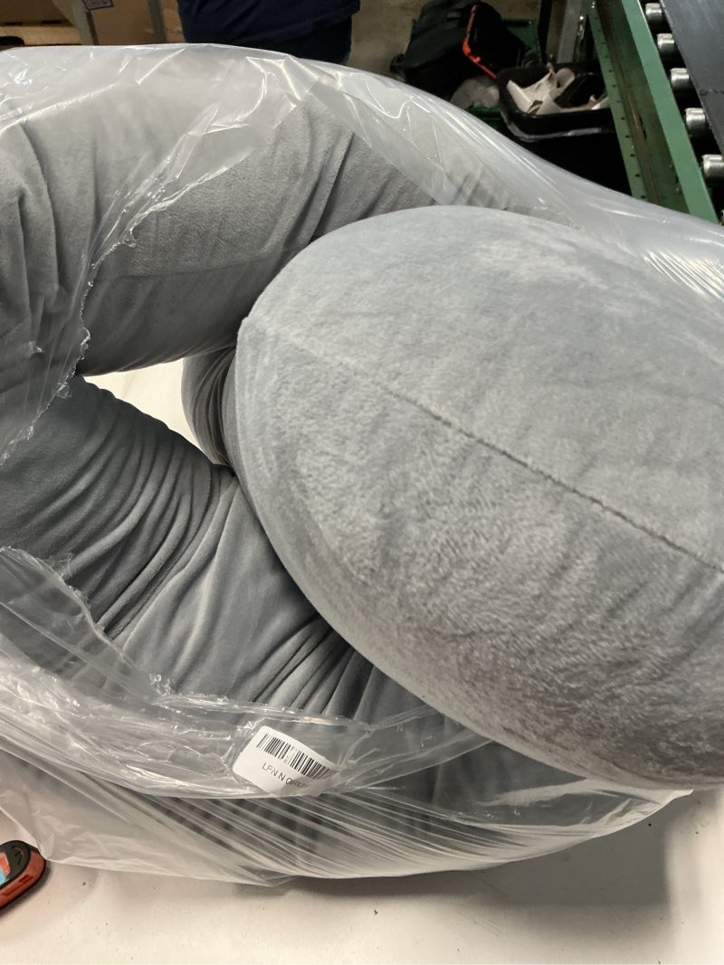 Condition photo showing As Is for momcozy pregnancy pillow for sleeping, dreamlign u pro maternity pillow with adjustable leg pillow, removable cover - support for back, hip, belly, legs for pregnant women, 50-72 inch full body pillow