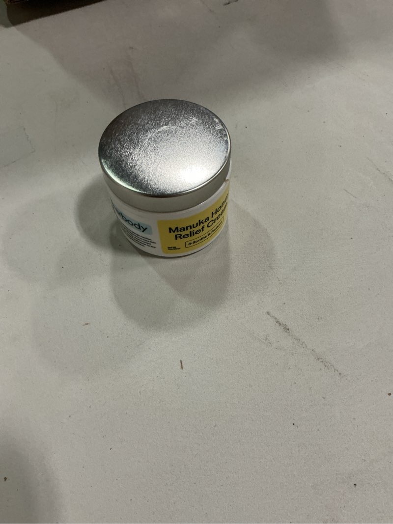 Condition photo showing As Is for manuka honey relief cream