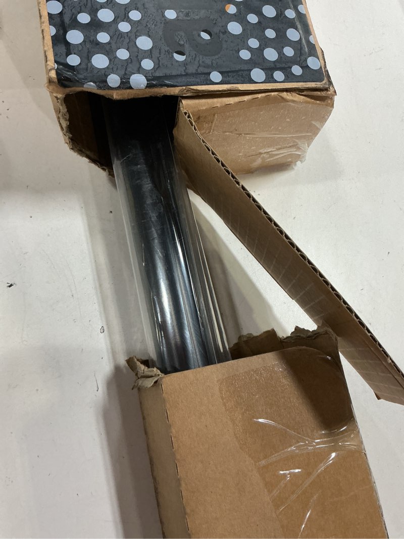 Condition photo showing New/Like New for ivilon drapery treatment window curtain rod - square design 1 1/8 rod. 48 to 86 inch. black 48 to 86 in.