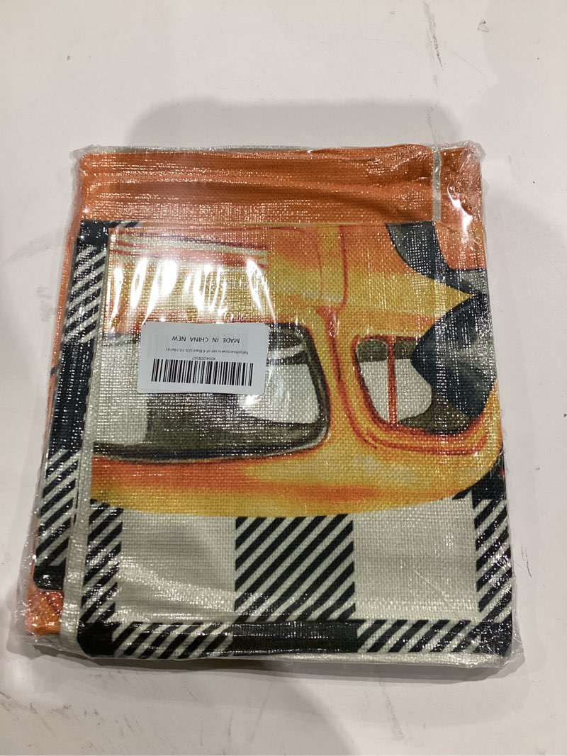 Condition photo showing New/Like New for Ywlake Fall 18x18 Throw Pillow Covers Set of 4, Pumpkin Gnome Decorative Holiday Pillow Case 18 x 18 Autumn Cushion Covers Thanksgiving Pillowcase for Indoor Home Bedroom Couch Sofa Decoration Black Plaid-black 18" x 18" (Pack of 4)