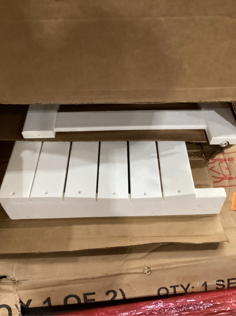 Condition photo showing As Is for POLYWOOD GNS60WH Vineyard 60" Swing, White White Swing