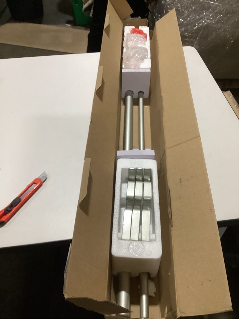 Condition photo showing Good Condition for 1 Inch Gold Double Curtain Rods 36 to 72 Inches (3 to 6 ft), USFOOK Drapery Rods for Windows, Telescoping Dual Curtain Rod with Luxury Translucent Finials 36-72" Luxury Gold