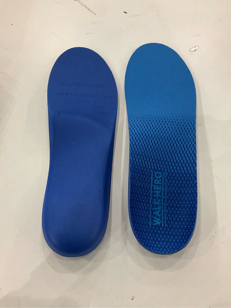 Condition photo showing New/Like New for Plantar Fasciitis Feet Insoles Arch Supports Orthotics Inserts Relieve Flat Feet, High Arch (Mens 8-8 1/2 | Womens 10-10 1/2) New Blue Mens 8 - 8 1/2 | Womens 10 - 10 1/2