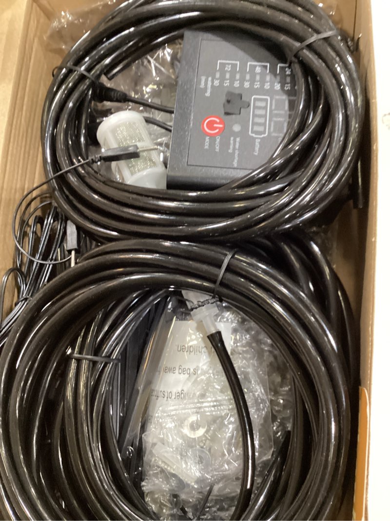 Condition photo showing New/Like New for solar drip irrigation system with usb charging, 49ft outdoor indoor plant watering devices for 15 potted plants, automatic watering system ip44 waterproof 2200mah for garden farm greenhouse(black)