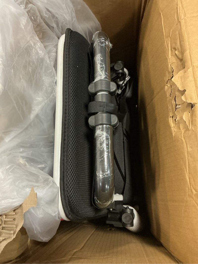 Condition photo showing Good Condition for Wheelchairs for Adults, Foldable Wheelchair Lightweight Aluminum Frame with Handbrakes & Telescopic Handle, Portable Travel Chair for Seniors, No Installation, White