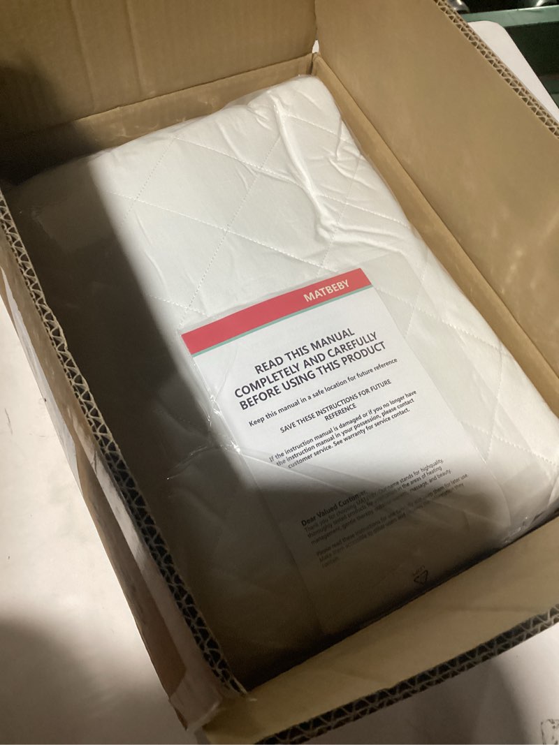 Condition photo showing Good Condition for Heated Mattress Pad Queen Size, Electric Mattress Pad Cover w/Dual Control 8 Heating Settings, Bed Warmer w/ 4 Auto Shut Off Settings, UL Certified, Deep Pocket, Machine Washable, White White - Diamond Queen