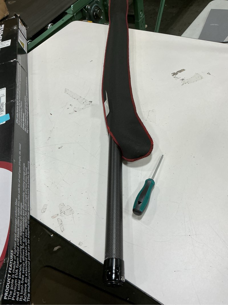 Condition photo showing Good Condition for ( incomplete ) DOBEN Carbon Fiber Snow Roof Rake, 3.5-12FT Extendable Pole, EVA Foam Roof-Safe Head for Gentle Snow Removal, for Roofs, Solar Panels, RVs & Cars