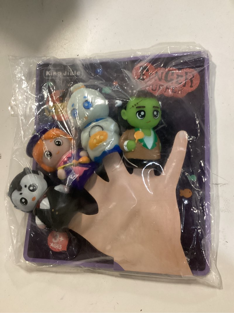 Condition photo showing New/Like New for Finger Puppets for Kids, Tiny Hands Toys - Halloween & Party Favors for Age 3-6 Girls & Boys halloween A