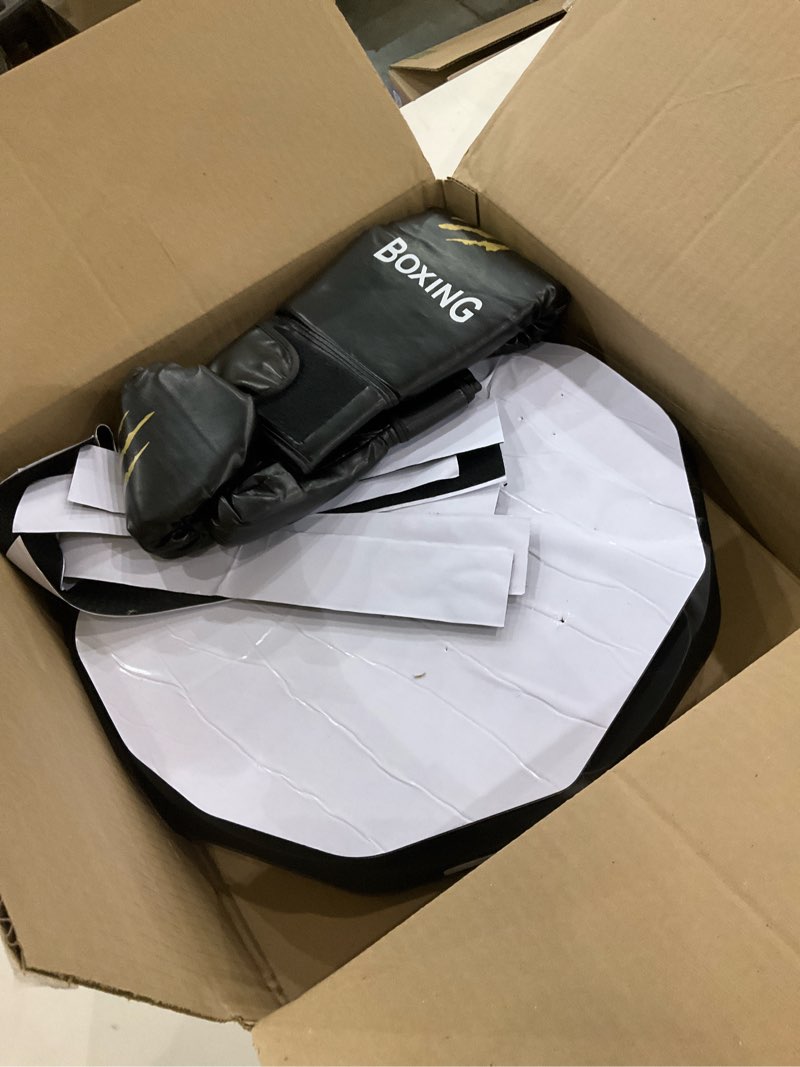 Condition photo showing Good Condition for Music Boxing Machine, Interactive Punching Trainer with Boxing Gloves, Large Size Wall Mounted Electronic Boxing Target for Adult Kids, 9 Modes & 9 Speeds