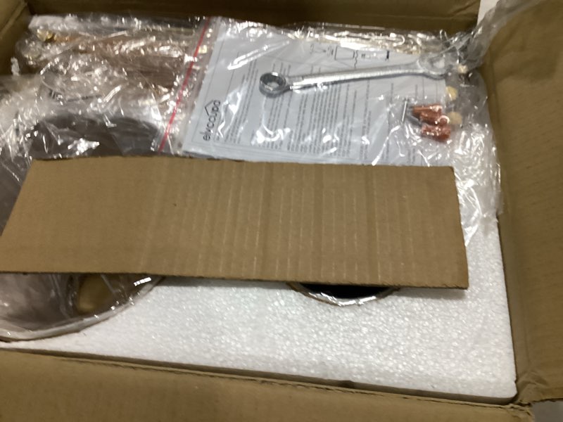 Condition photo showing New/Like New for 39” Boho Rattan Chandelier 6-Lights Rustic Industrial Pendant Light Large Adjustable Pendant Lighting Fixtures for Kitchen Island Dining Living Room, UL Listed A-Brass