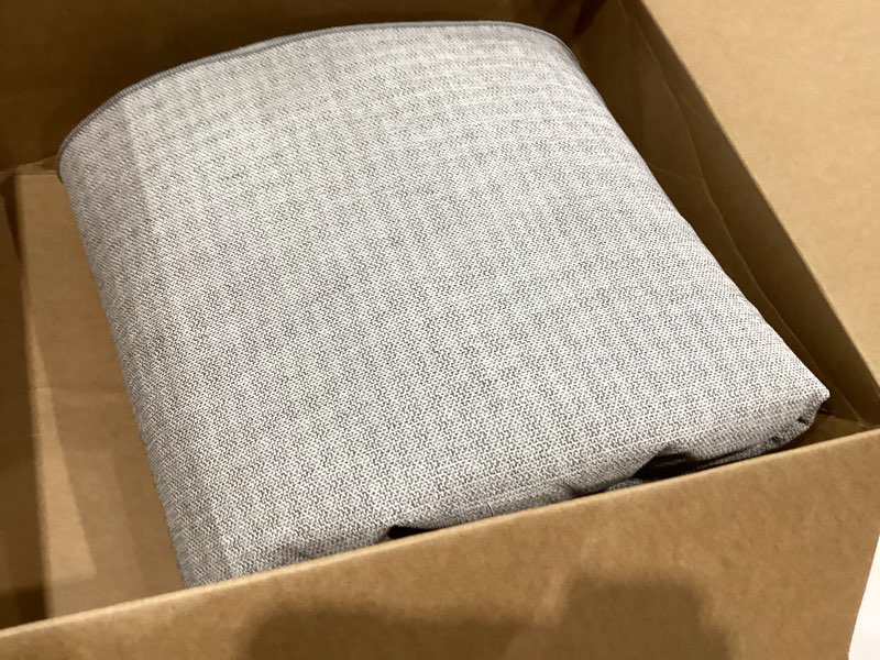 Condition photo showing As Is for rugxara 8x10 area rugs for living room, large washable rug, blue vintage retro boho style, non slip & low pile faux wool carpet for indoor dining room, bedroom, dorm and kids room(blue/beige 8x10ft) blue beige 8' x 10' (rectangular)