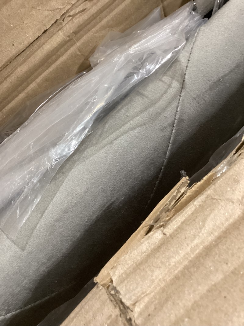 SONGMICS Velvet Storage Ottoman Bench, Foot Rest with Legs, 15.7 x 43 x 15.7 Inches, End of Bed Benc