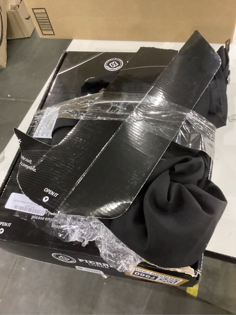 Condition photo showing As Is for Mens ,black suit , large size