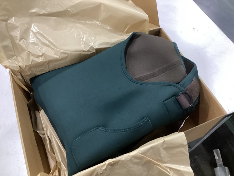 Condition photo showing New/Like New for frogg toggs womens amphib neoprene bootfoot chest wader 8 forest green