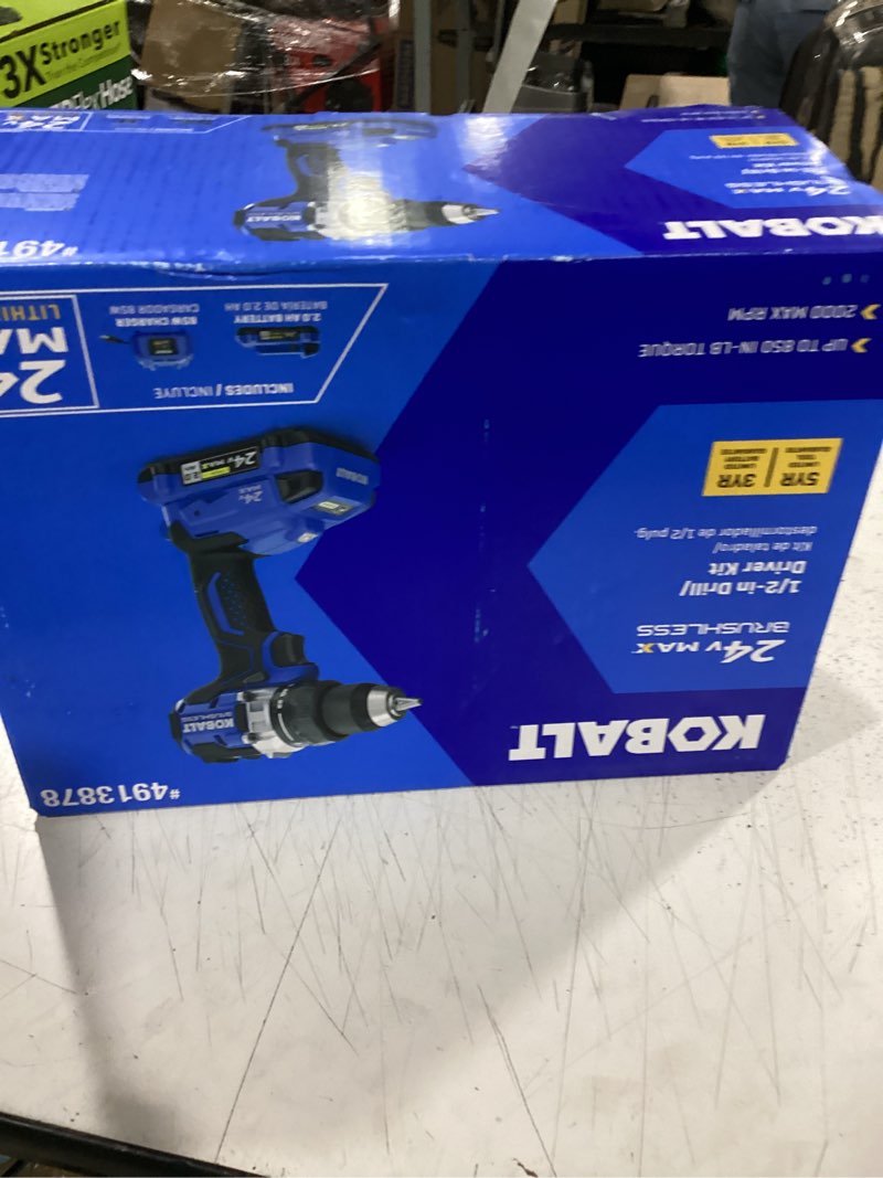 Condition photo showing New/Like New for kobalt drill driver kit 195532000342