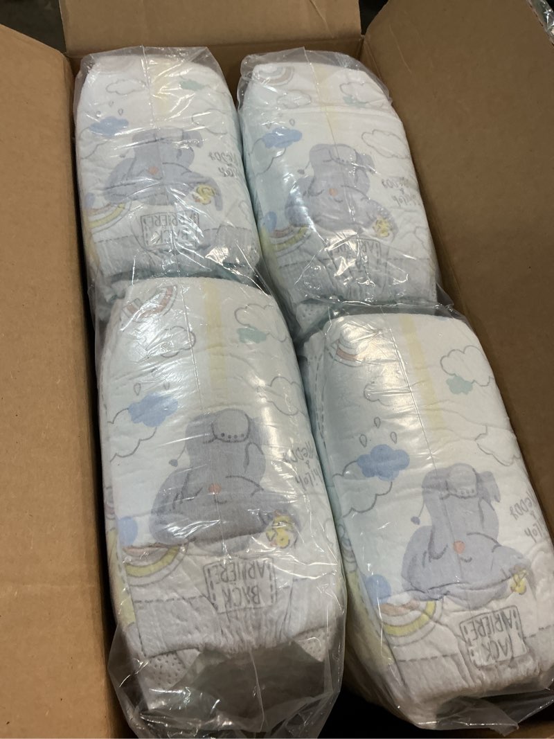 Condition photo showing New/Like New for huggies size 5 diapers, little movers baby diapers, size 5 (27+ lbs), 104 count, packaging may vary size 5 104