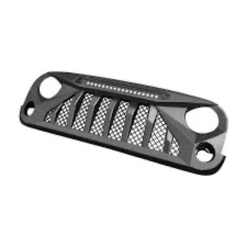 Gladiator Grille for 2007 to 2018 Jeep Models w/LED Lights ( similar 