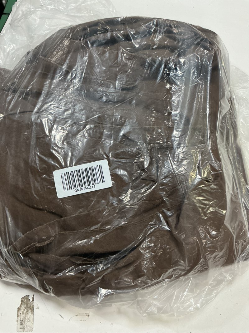 Condition photo showing As Is for european linen double flange duvet cover set, king/cal king, espresso