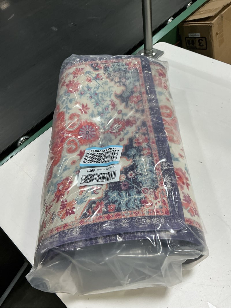 Condition photo showing New/Like New for KIMODE Kitchen Mats Cushioned Anti Fatigue, 20"x47"+20"x32" Farmhouse Kitchen Rugs Sets of 2, Non Slip Kitchen Mats for Floor, Padded Kitchen Floor Mats for Sink, Laundry, Desk Grey 20" x 47"+20" x 32"--0.47 inches Light Grey/Multi