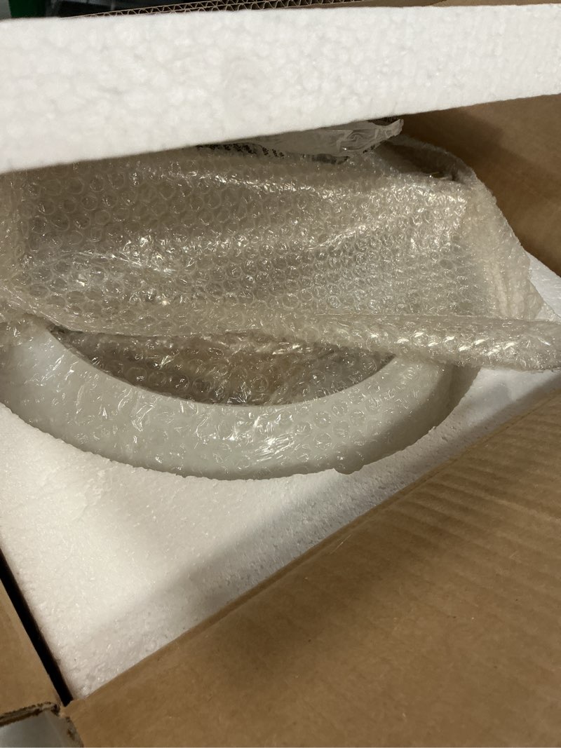 Condition photo showing Good Condition for juno modern 1-light pendant ceiling light fixture with etched opal glass shade for kitchen island, hallway, entryway, passway, dining room, bedroom, balcony living room