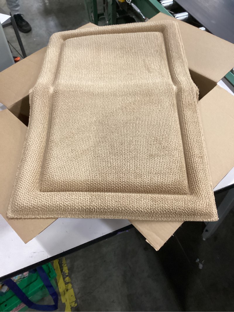 Condition photo showing As Is for (similar to stock photo)Bathroom Rugs 20\" x 30\", Non-Slip Extra Soft Absorbent Bath Rugs, Machine Washable Quick Dry Bath Mats for Bathroom Floor, Shower, Bathtub and Sink, Grayish Brown & Coffee 20\" x 30\" Grayish Brown & Coffee
