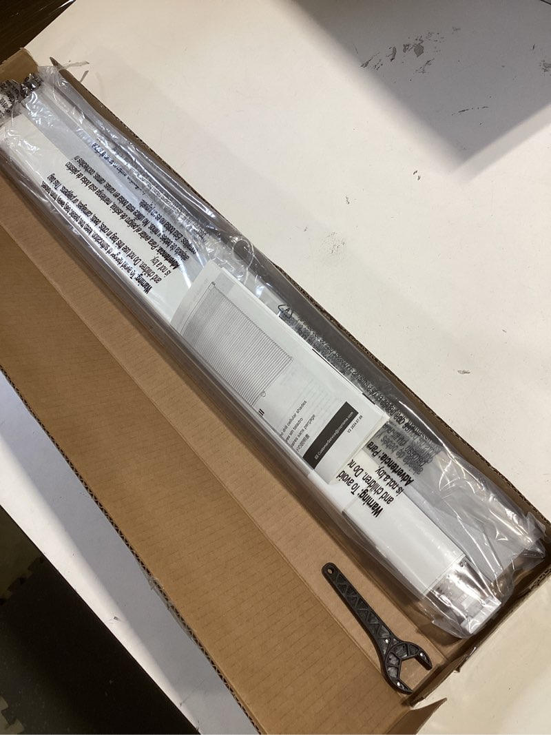 Condition photo showing Good Condition for lazblinds no tools no drill cordless cellular shades, blackout light blocking honeycomb shades for home, thermal insulation blinds for windows, 28" w x 48" h, white blackout-white 28" w x 48" h