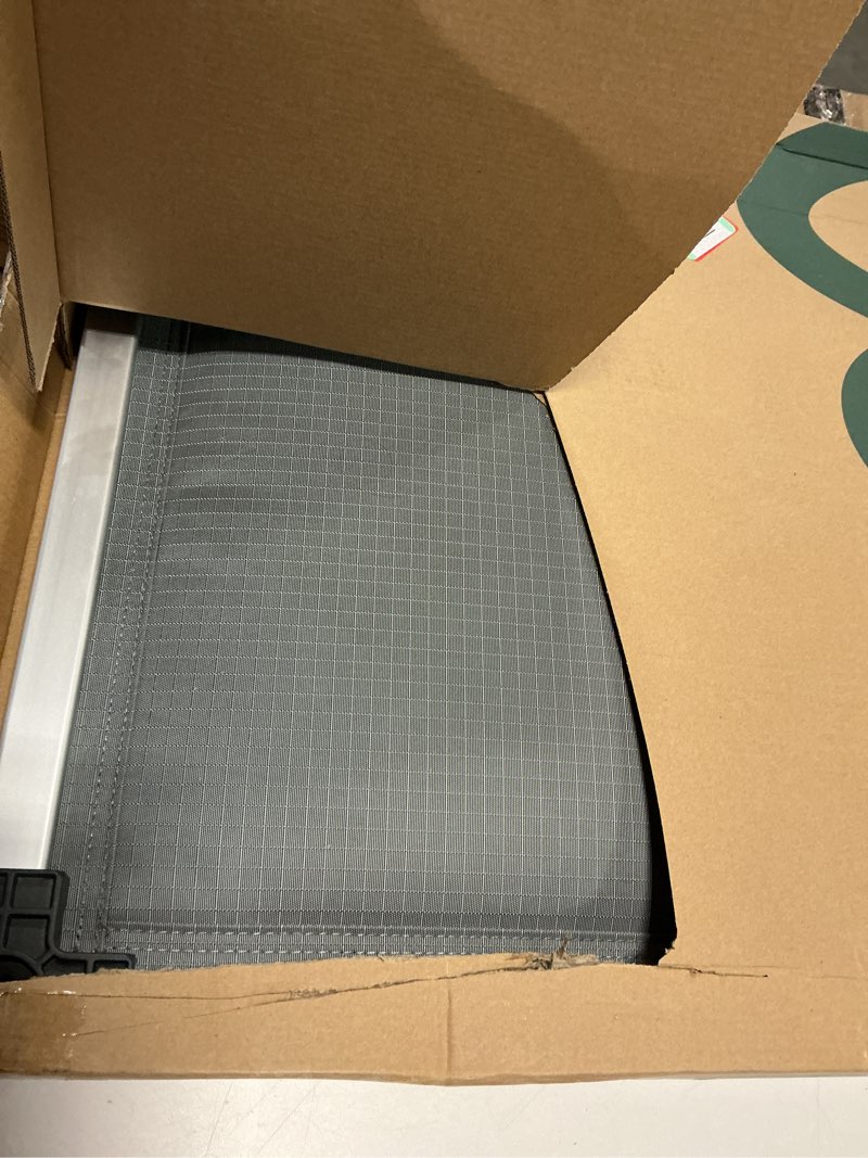 Condition photo showing Good Condition for FXW TitanNest Chew-Proof Elevated Dog Bed, Raised Cot for Indoor/Outdoor/Camping Use, Durable & Washable Padded Pet Bed for Extra-Small Dogs, 30.0" L x 22.0" W x 4.5" H, Gray Gray X-Small Dog (30.0"L x 22.0"W x 4.5"H) Regular