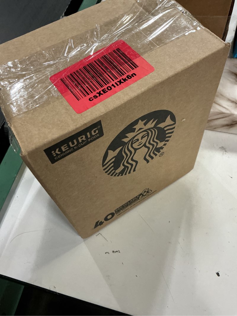 Condition photo showing New/Like New for (best if used by:15/dec/2026)starbucks k-cup coffee pods, starbucks blonde, medium and dark roast hot or iced coffee, variety pack, 40 keurig pods