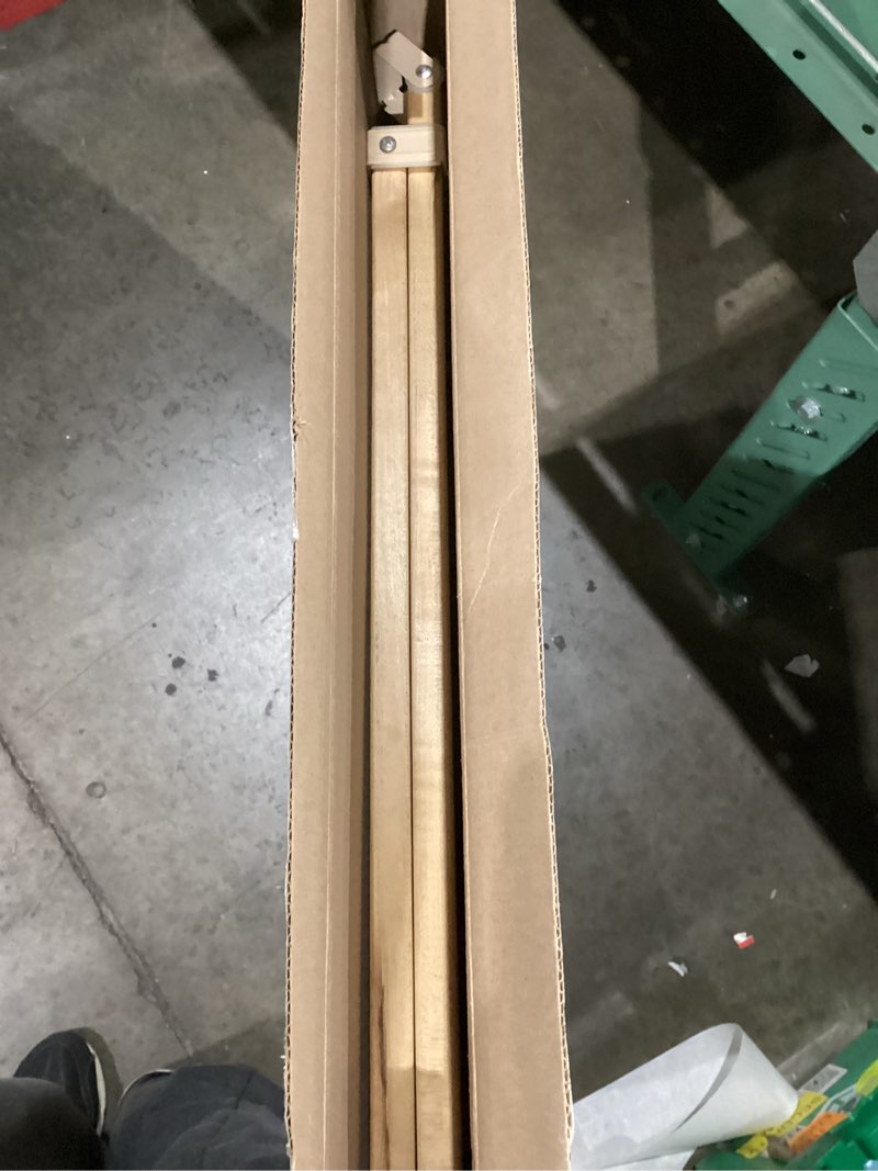 Condition photo showing Good Condition for Evenflo Walk-Thru Top of Stairs Baby Gate, Natural Wood