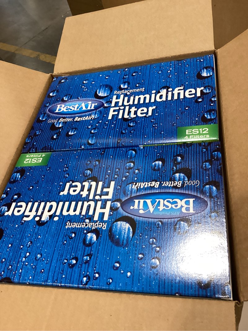 Condition photo showing Good Condition for bestair es12-2 extended life humidifier replacement paper wick humidifier filter, for emerson, quiet comfort & kenmore models, 10\" x 9.4\" x 6.5\", 2 pack (8 filters)