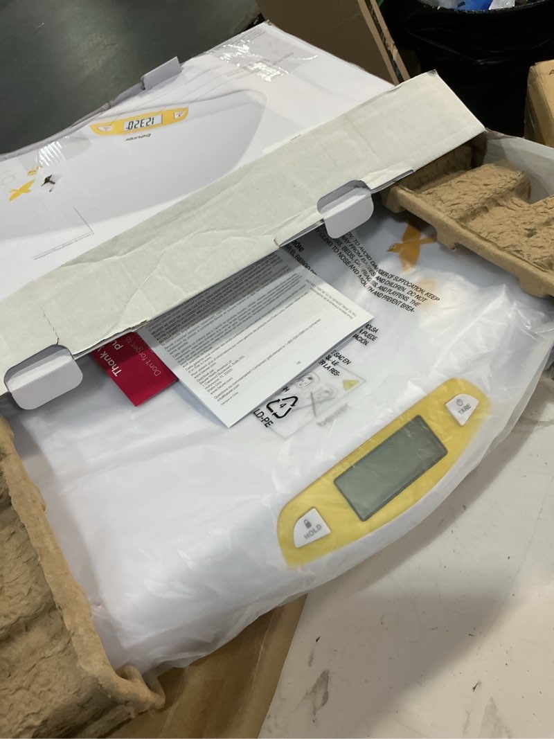 Condition photo showing Good Condition for beurer by80 digital baby scale, infant scale for weighing in pounds, ounces, or kilograms up to 44 lbs, newborn baby scale with hold function, pet scale for cats and dogs