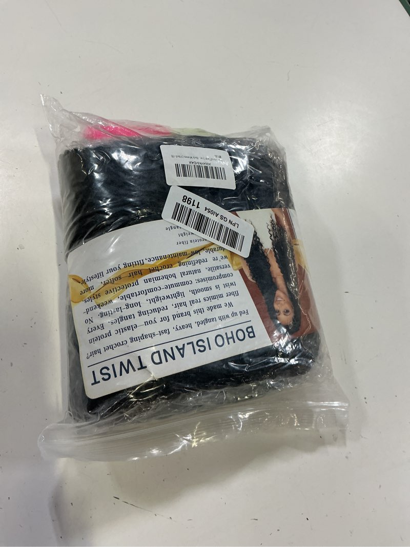 Condition photo showing Good Condition for senegalese twist crochet hair with curly ends for black women 30inch 1b | 8 packs pure protein fiber close to human hair pre looped boho island twist crochet hair extension 30 inch?pack of 8? 1b