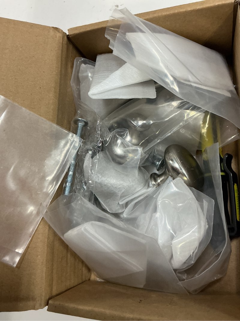 Condition photo showing Good Condition for khtumeware 10 pack 1-1/4 inch backplate for cabinet knobs brushed satin nickel drawer hardware vintage aged knobs with backplate brushed satin nickel 10