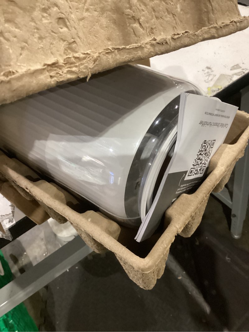 Condition photo showing Good Condition for Homedics Ultrasonic Humidifier - Large Deluxe Air Humidifiers for Bedroom, Plants, Office - Top-Fill 1.47-Gallon Tank, Cool Mist, Essential Oil Pads and Built-In Timer, 3 Speed Settings, White