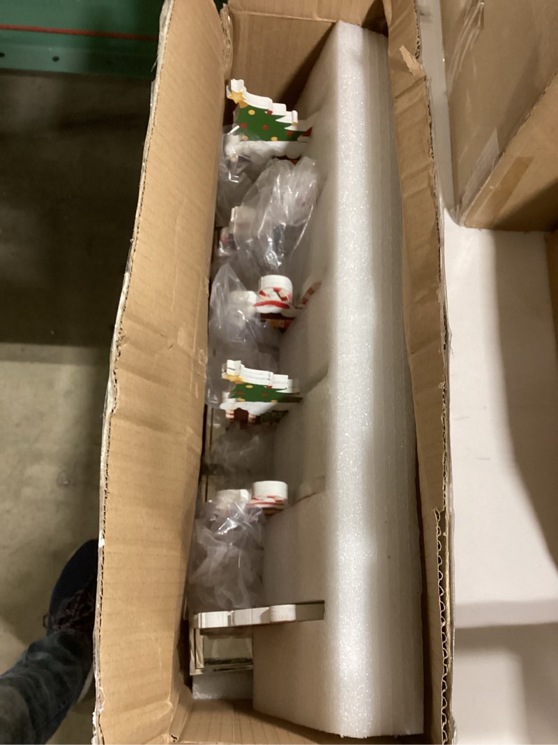 Lingvee 6 Pcs Christmas Stocking Holders for Mantle, Heavy Duty Metal Xmas Stocking Hangers Weighted