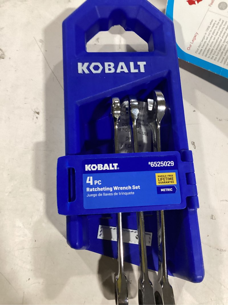 Condition photo showing As Is for Kobalt 4 -Piece Set Standard (SAE) Flexible Head Ratchet Wrench