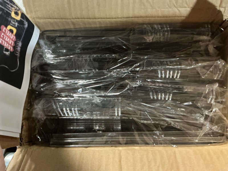Condition photo showing New/Like New for shoe slots organizer for closet,12pack shoe stacker shoe rack organizer for closet space saver storage shoe holder organization(transparent) transparent 12 pack