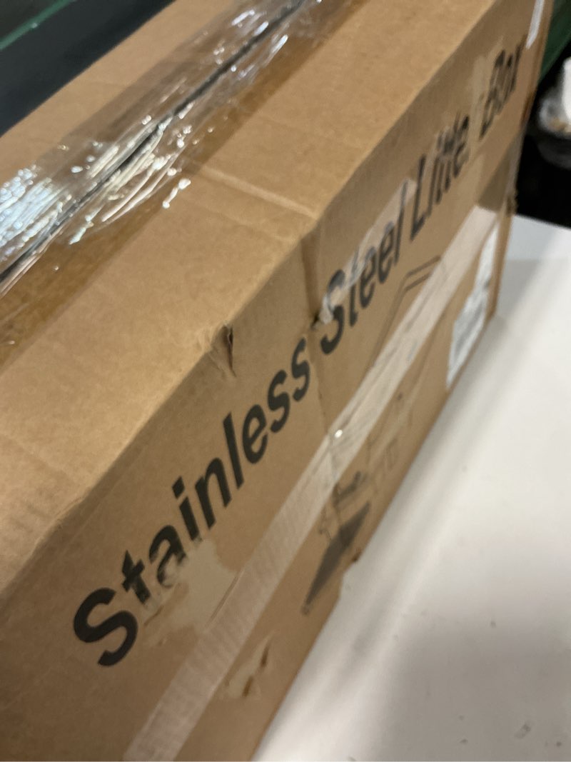 Condition photo showing Good Condition for Stainless Steel Litter Box with Lid,Front Entry Top Exit Kitty LitterBox,Extra Large Enclosed Metal Cat Box with Litter Scoop & Litter Mat-Black