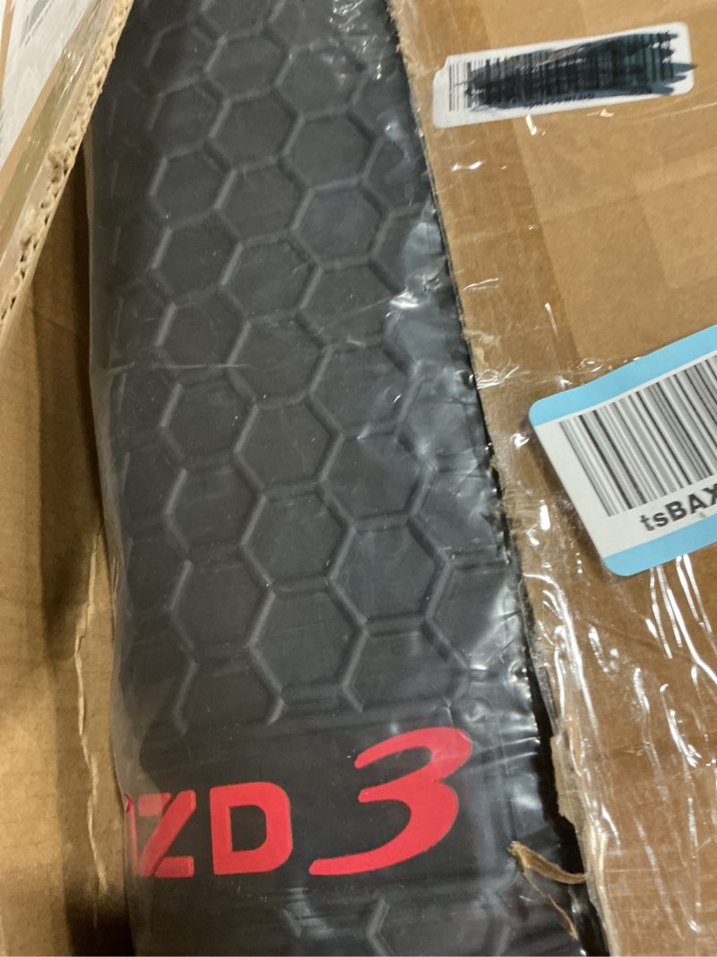 Condition photo showing New/Like New for Car Floor Mats Custom Fit for Mazda 3 2014 2015 2016 2017 2018 Odorless Washable Heavy Duty Rubber (All Weather) Floor Liners Christmas Red Christmas Red Mazda 3:2014-2018