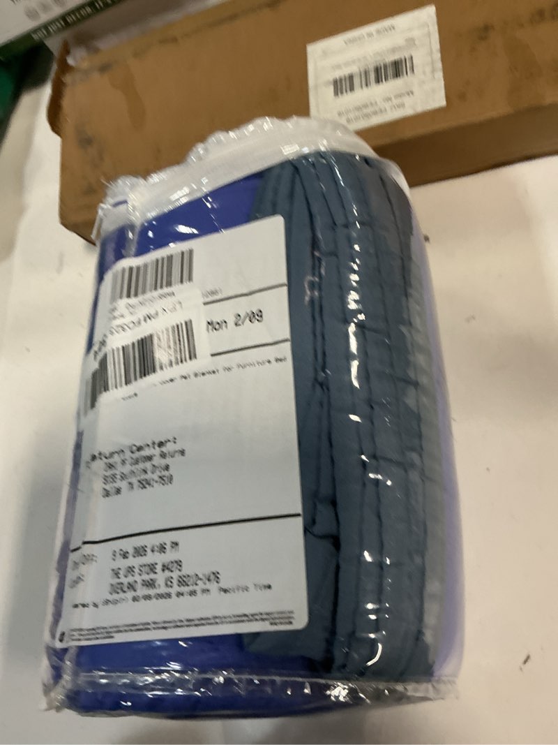 Condition photo showing New/Like New for Ameritex Waterproof Dog Bed Cover Pet Blanket for Furniture Bed Couch Sofa Reversible(SIMILAR NO SAME )(COLOR IS GREY AND BLUE)
