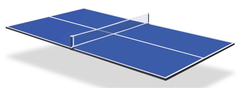 RayChee 84" Ping Pong Table Top, Table Tennis Conversion Top with Net & Premium Foam Padding