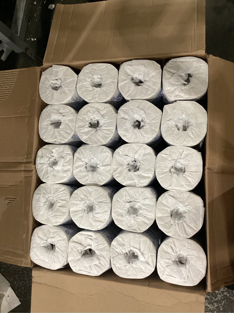 Condition photo showing New/Like New for scott professional 100% recycled fiber standard roll bulk toilet paper (13217), 2-ply, elevated design, white, individually wrapped (80 rolls of 473 sheets, 37,840 sheet total)