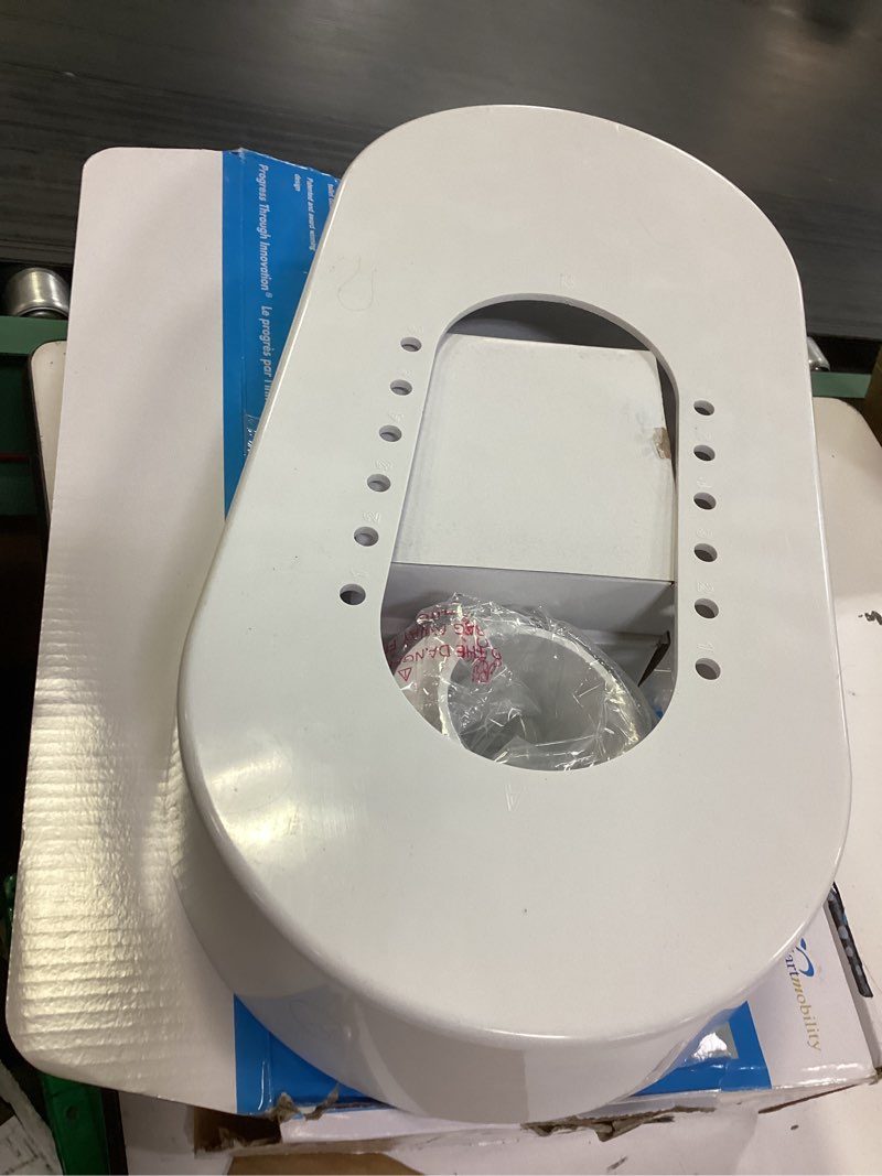 Condition photo showing Good Condition for toilet riser - 3.5" high toilet riser base for handicap and elderly, extra tall toilet seat elevator, 500 lb capacity, easy install toilet seat riser, compatible with standard toilets tv300