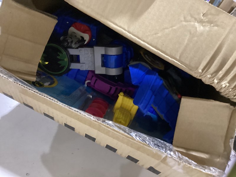 Condition photo showing As Is for Fisher-Price Imaginext DC Super Friends Batman Toy, Wayne Manor Batcave Playset with Figure & Batcyle for Pretend Play Kids Ages 3+ Years