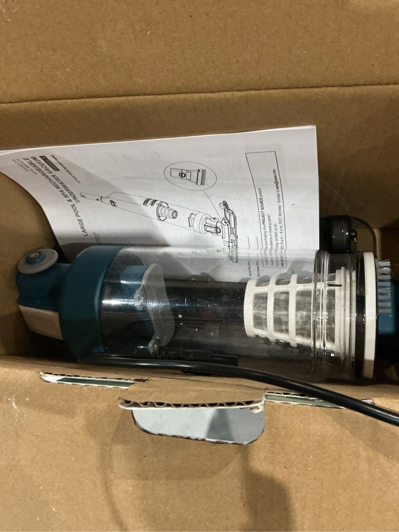 (used)project source 11-in handheld pool vacuum