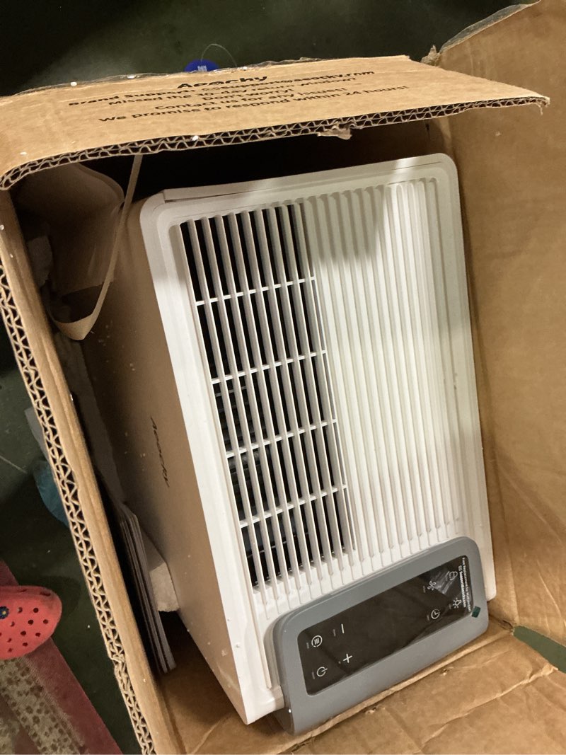 Condition photo showing As Is for 4500 Sq.Ft Most Efficient Energy Star 2025 Dehumidifier,AEOCKY Max 80 Pint/D(Standard 56Pint/D) Smart Compressor Dehumidifier with Drain Hose, Intelligent Humidistat,for Basement,Bedroom,Home,Bathroom White