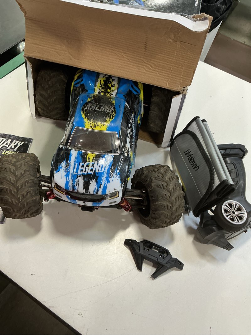 Condition photo showing As Is for 1:10 Scale Large RC Cars 48+ kmh Speed - Boys Remote Control Car 4x4 Off Road Monster Truck Electric - All Terrain Waterproof Toys Trucks for Kids and Adults - 2 Batteries + Connector for 30+ Min Play