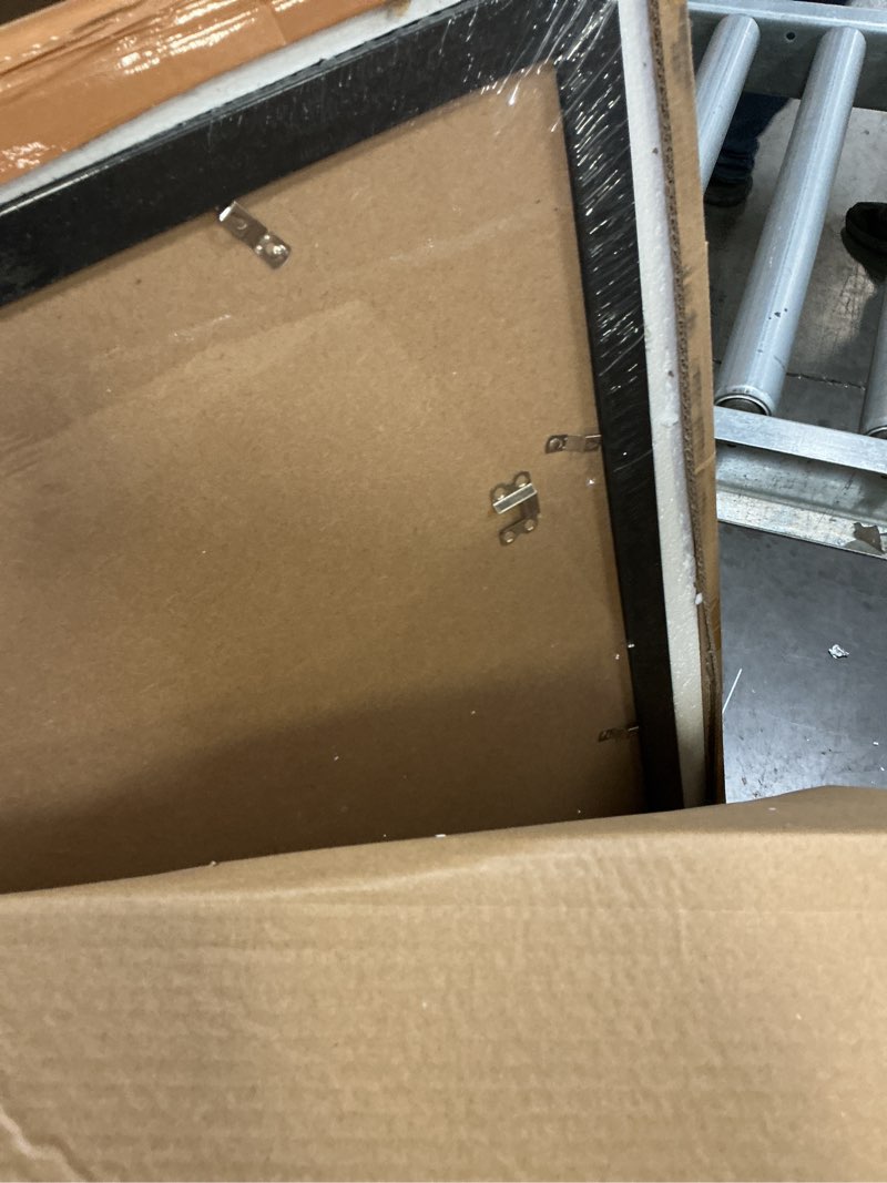 Condition photo showing Good Condition for 28x40 Picture Frame, Display Pictures 24x36 with Mat or 28 x 40 Without Mat, Black Wall Hanging Poster Frame with HD Plexiglass Durable and Scratch-proof, 1 Pack Black 28x40