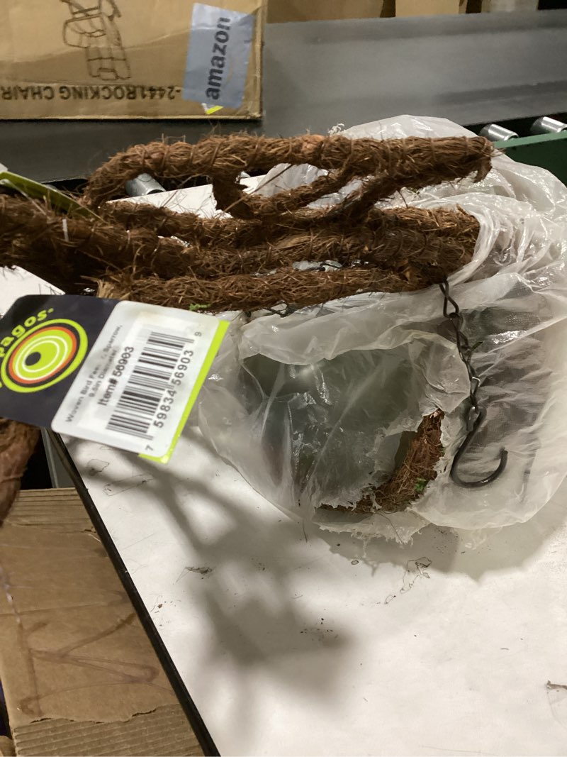 SuperMoss (56903) Woven Bird Feeder, 9.5", Sparrow