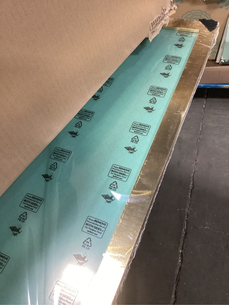 Condition photo showing Good Condition for LaVie Home 19.25x26.75 Picture Frame, Large Poster Frame with High Definition Plexiglass, Horizontal or Vertical Wall Gallery Poster Frames Suitable for Photos, Artworks, Posters,Puzzle, Gold 1pc 19.25x26.75 Gold